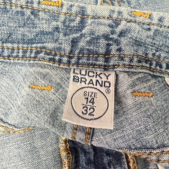 Vintage Lucky Brand Rancher Flare Size Womens 14/32 Distressed Jeans NWT - Picture 4 of 12